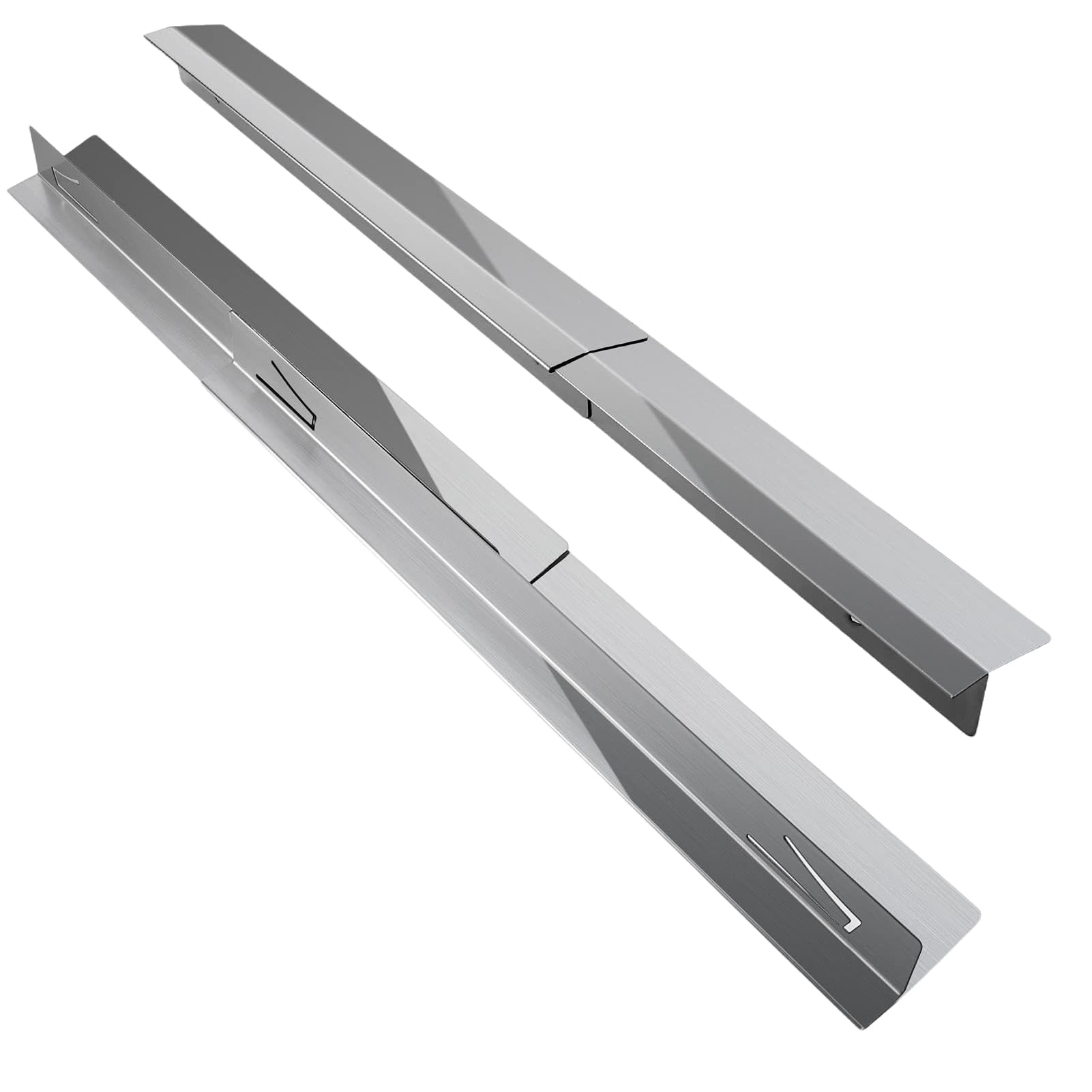 Zanthicia Scalable Stainless Steel Stove Guards for Stove Joint Filling Kitchen Counter Gap Cover Metal Worktop Edging Strip