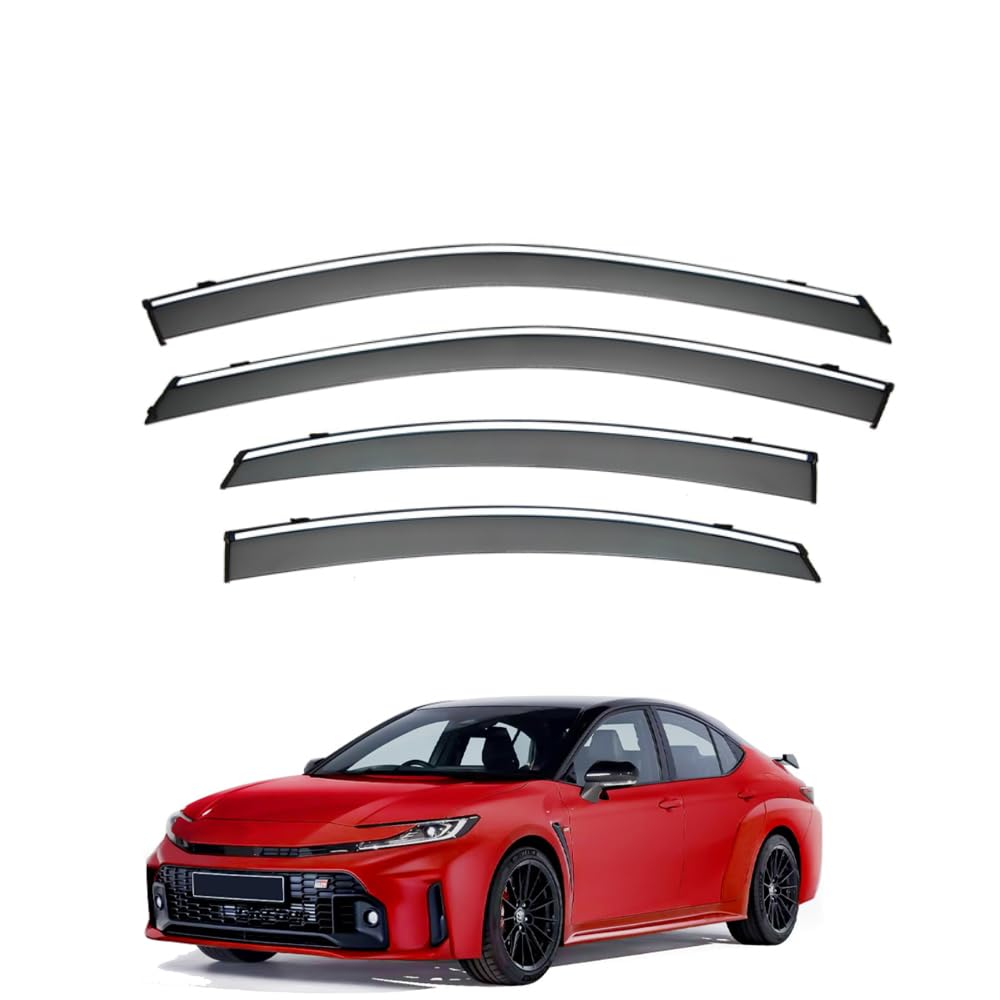 QOEMRHELT 4pc Set In-Channel Wind Deflectors, for Toyota Camry XV80 2024-2026 Window Visors Rain Guards Vent Visors Rain & Sun Protection,Car Accessories
