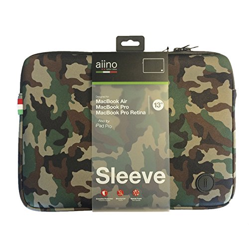 Aiino AIMBSLV13-CM maletines para portátil 33,8 cm (13.3") - Funda (Funda, 33,8 cm (13.3"), Camuflaje)