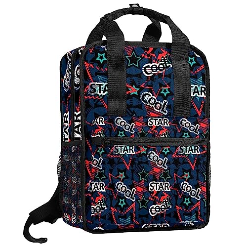 Sac à dos pour garçons et filles multicouleur 35.5x26x12 cm pour l'école