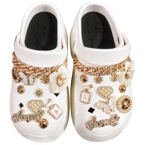 TYXHXTF 20 PCS Accesorios para Zapatos, Diamantes Cristal, Moda Decoración del Zapato, Diy Diamantes Hebillas Decorativas