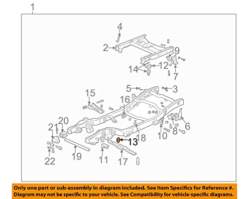 Butée de bras de contrôle GM pour cadre de suspension Silverado Sierra 97-07