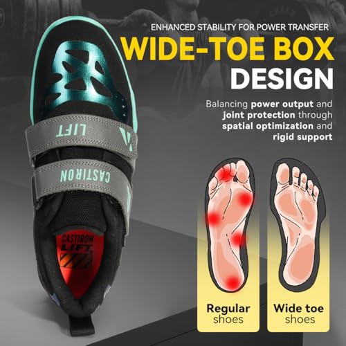 Image of Weightlifting Shoes, Powerlifting Shoes Gym Shoes for Crossfit Lifting Footwear, Weight Lifting Shoes for Heavy Lifting Deadlifting Weight Training, Squat Shoe for Men Women