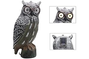 YOFIT Solar Horned Owl Decoy: Guardian of Your Garden