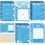 Pasimy 149 Pcs Christmas Party Games Bingo Trivia Word Search,Winter