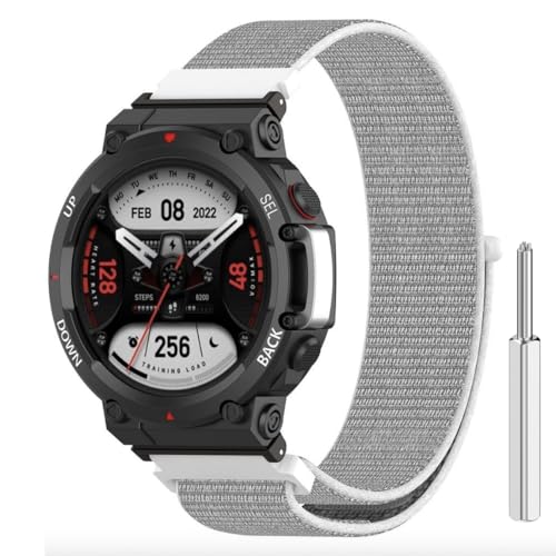 Image of YODI Strap Band Compatible with Amazfit T-Rex 2 Smartwatch Only Soft Silicone | Nylon | Chain | Leather Watch Straps with Installation Adjuster Tool For Amazfit TRex 2