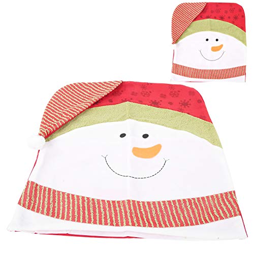 Xmas Chair eco-vriendelijke stoel achterkant eenvoudig te installeren kerst decor voor eettafel set home party kerst… - Afbeelding 3