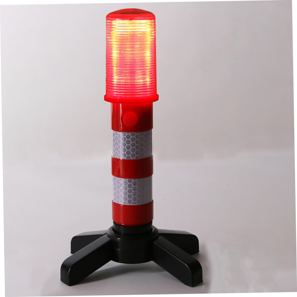 Mikinona Lampe De Détresse Multifonction Led Rouge Support Magnétique Pour Voiture Et Travaux D'urgence En Extérieur, Éclairage De Sécurité Routière, Intervention Automobile Et Situations D'urgence