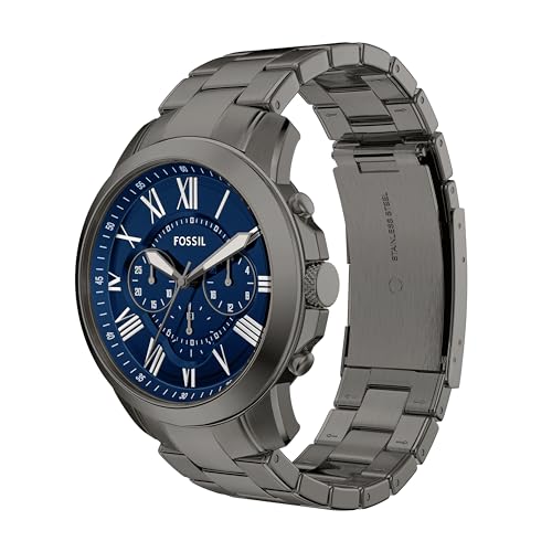 Image of Fossil Men's Watch, Grant Quartz Stainless Steel Chronograph Watch for Men