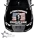 A True Patriot Charlie Kirk flag Car Hood Cover 4X5 Ft Polyester Car Bonnet Banner,Elastic Fabrics Can be Washed Suitable for SUV and Pickup Trucks (A-04)