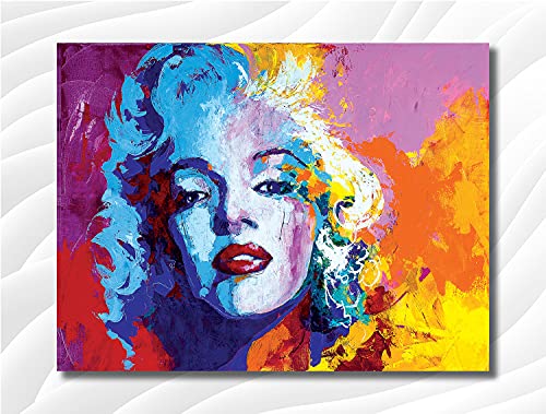 Namaste Home - Canvas Painting - Marilyn Monroe - Modern Art - Abstract Art - Canvas Painting (Cotton Canvas, Small Size 19X15 Inches, Multicolor)