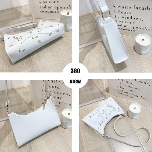 Shoulder Handbags for Women Embroidered Underarm Bag Portable Square Bags Crossbody Bags Handbags3