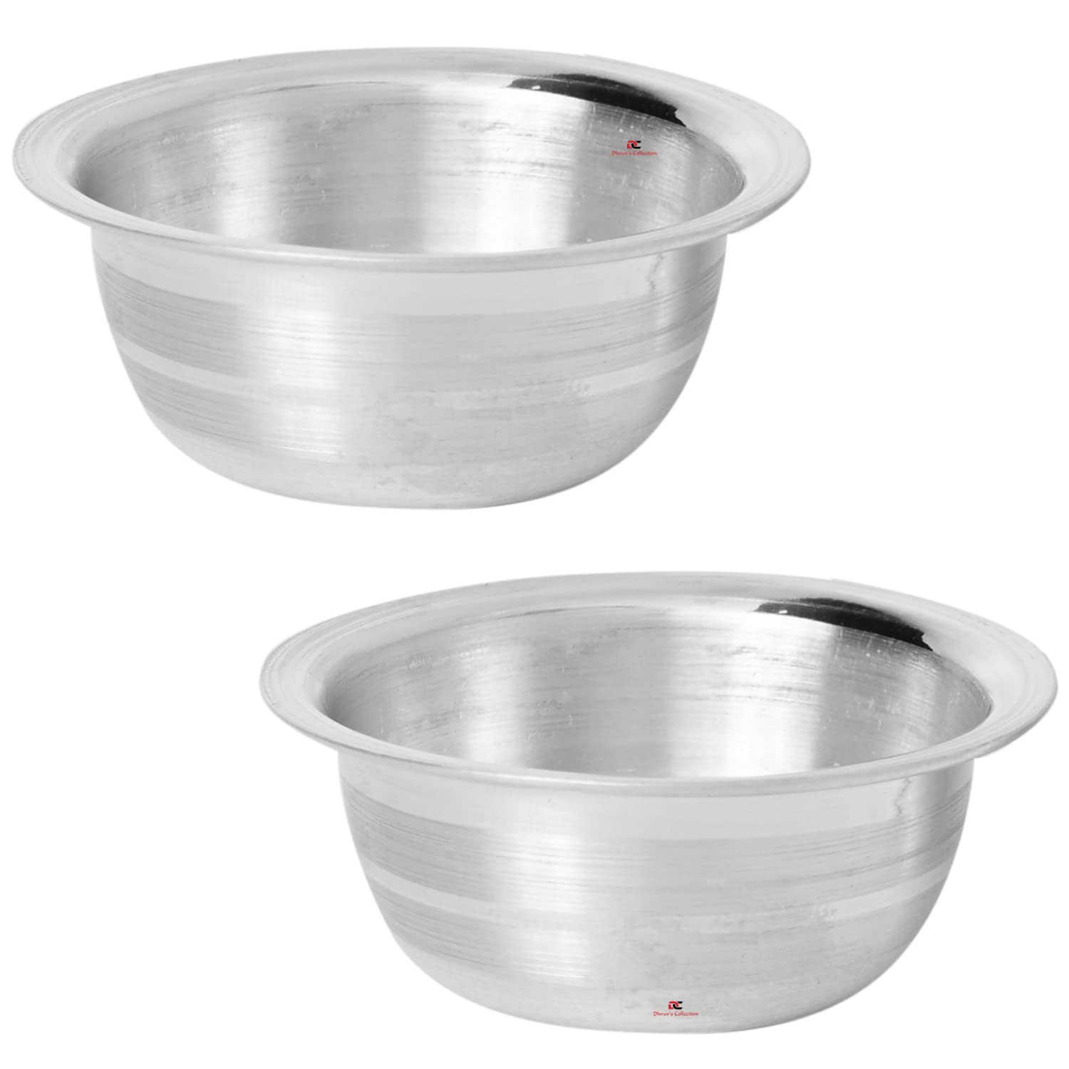 DHRUVS COLLECTIONDHRUVS COLLECTION 925 Pure Silver BIS Hallmarked Combo of Small Size Katori/Bowl for Pooja, Workplace, Home, Temple, Baby Feeding and Gifting Purposes - 10 Grams