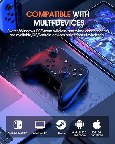 Gameasy Switch Wireless Controllers For Switch/Switch Lite/Switch Oled/Android/Ios/Mac Os/Windows Pc/Steam thumb #1