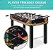 Best Choice Products 48in Foosball Table for Kids and Adults, Game Room Arcade Soccer Game Table w/ 2 Balls, 2 Cup Holders, Ergonomic Handles, Chrome Finished Metal Bars - Arcade