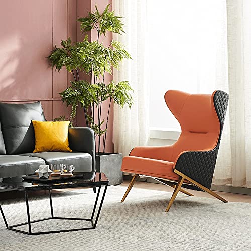 Amazon.co.jp : 北欧 ライトレザー シングルソファチェア リビング