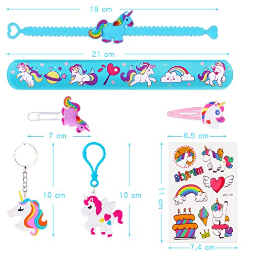 JOYUE 50 STUKS Eenhoorn Feestzakvullers, Inclusief Eenhoorn Armbanden, Eenhoorn Sleutelhangers, Tijdelijke Tatoeages… - Image 3