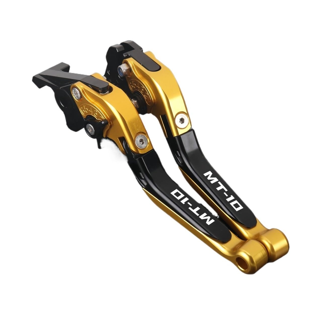 Xgdsetsrg 2016-2020 Golda For Ya&Maha Mt-10 Fz10 Mt10 2016-2020 Motorcycle Brake Lever Clutch Set Adjustable Folding Handle Guard Levers