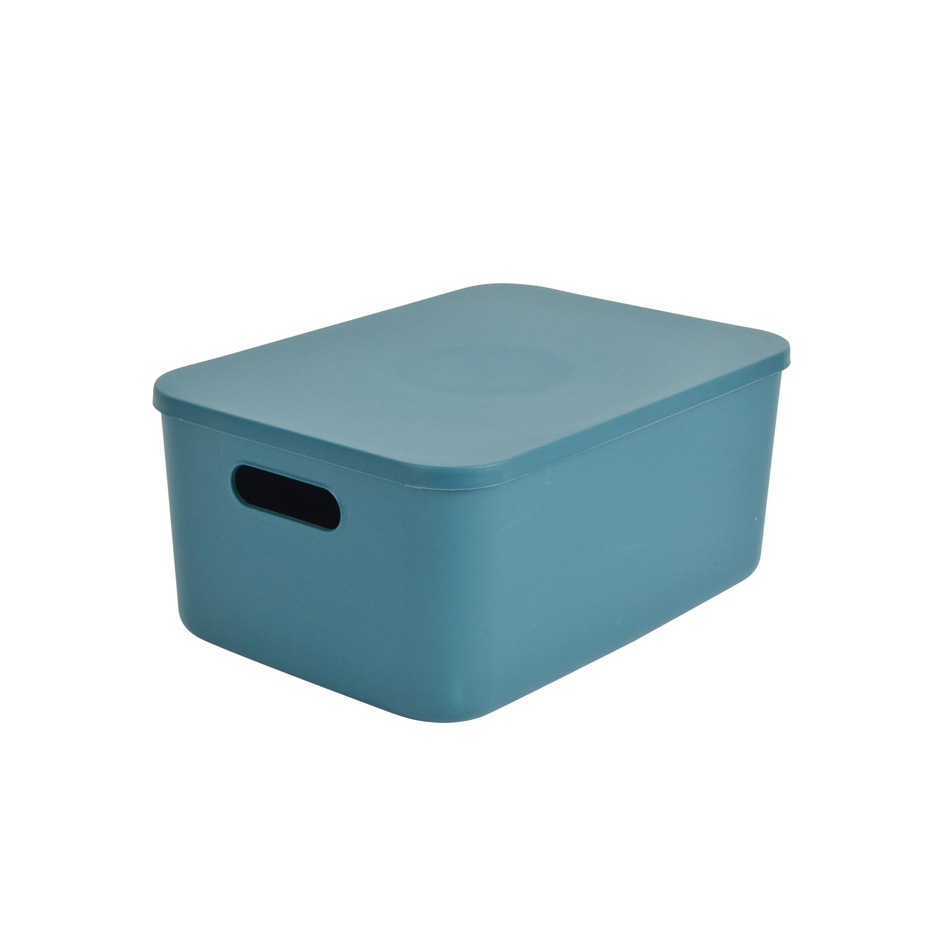 Homéa, Box with Lid Plastic 10.5L 34.9X24.8Xh.15.5Cm Emerald