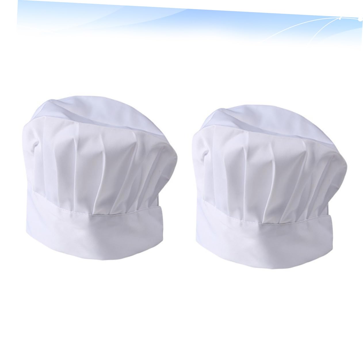 2kawałki Czapka Kucharza Szt Regulowana Czapka Antypollucyjna Elegancki Design Do Restauracji i Barów Oddychający Materiał Idealna Dla Kucharzy i Pracowników Gastronomii