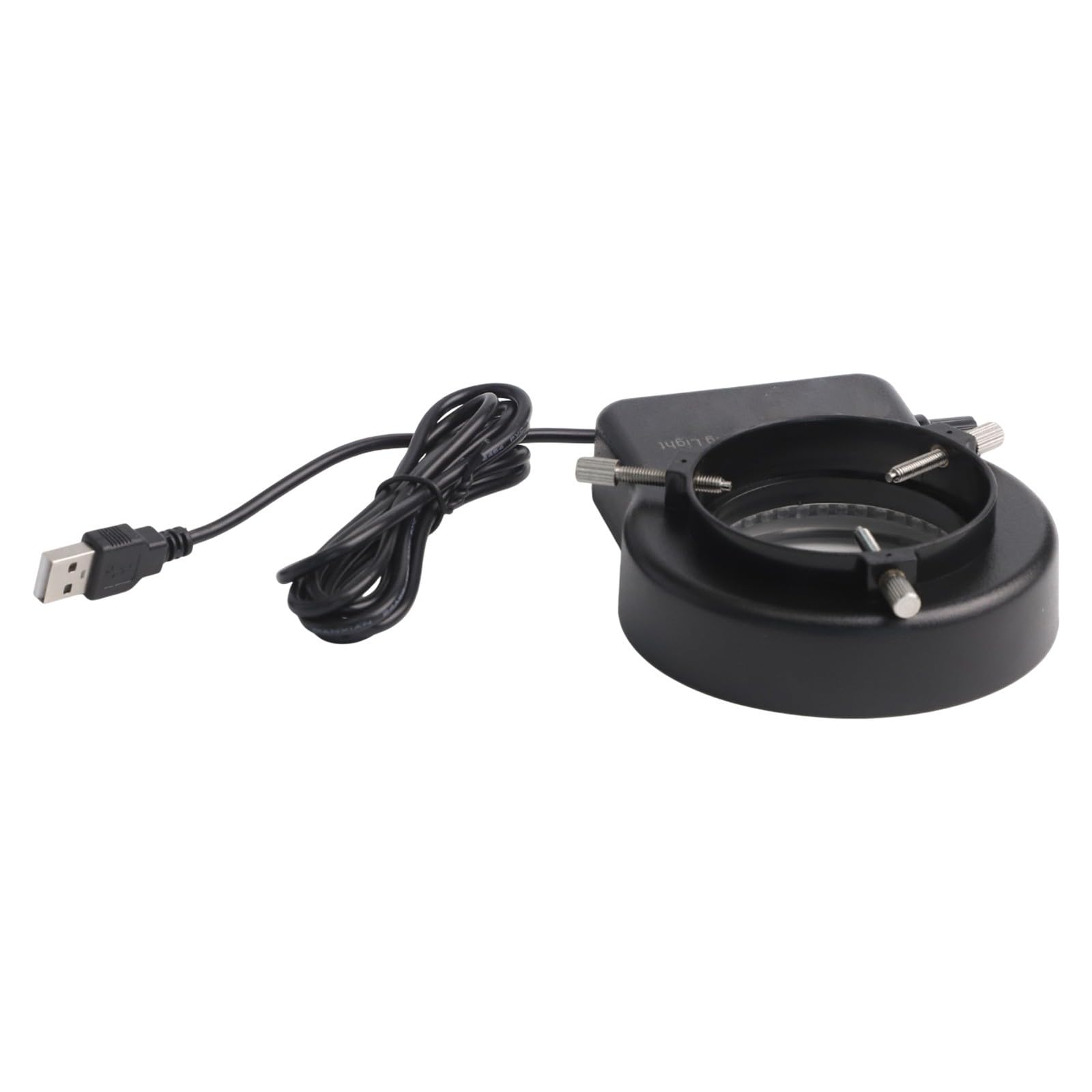 Lampada illuminante per microscopio a LED, regolabile, 72/144 LED per luce ad anello con alimentazione USB, luce bianca da 5 W, temperatura di colore 6500-7000 K, per design rotondo, per
