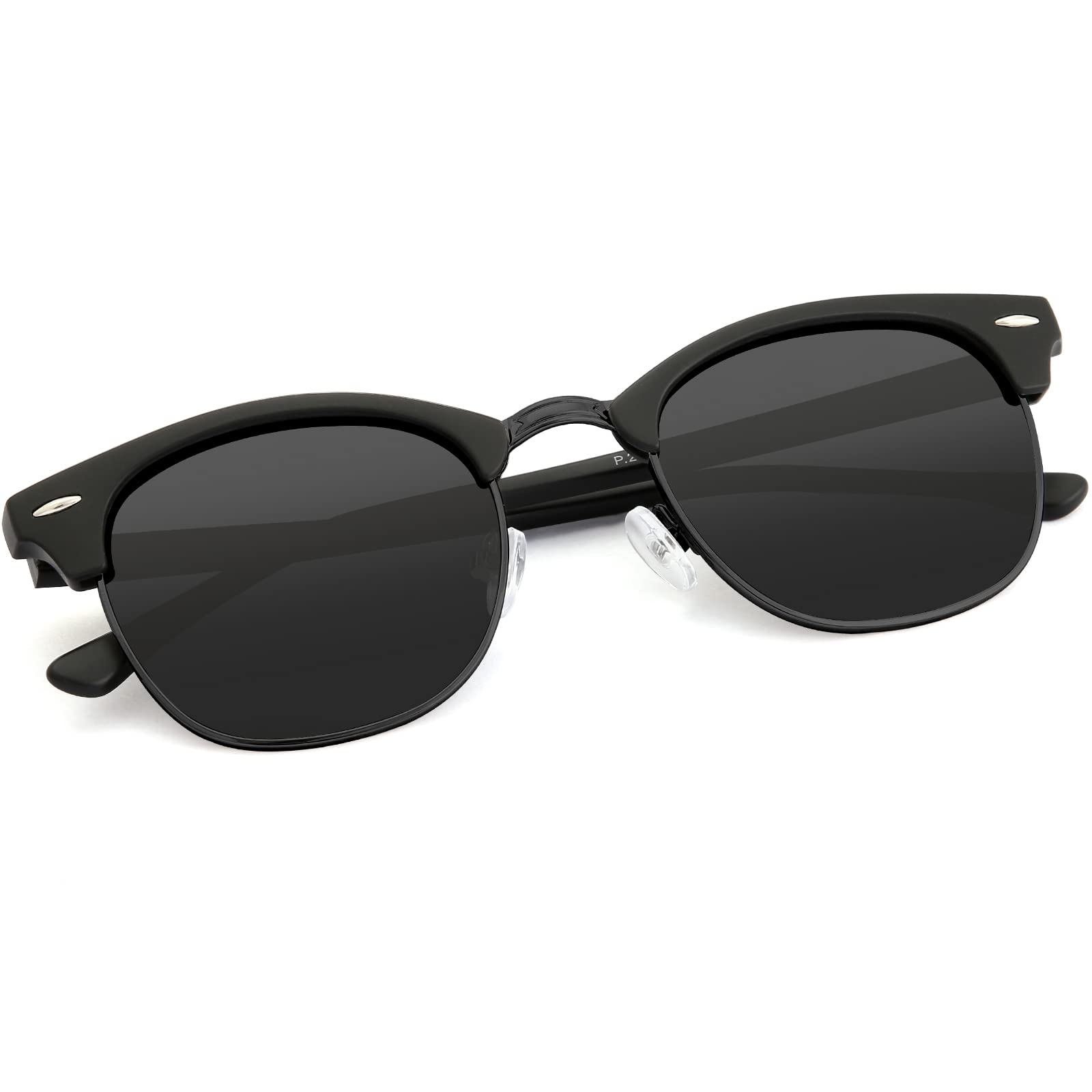 GEELUN Sunglasses for Women Men，Womens Vintage Sunglasses Trendy Round Classic Retro Mirrored Polarized Sun glasses