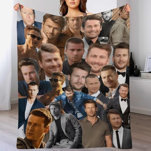 Glenn Star Powell Blanket Super Soft Warm Flannel Blanket for Bedroom Living Room Sofa Four Seasons Perfect for Napping Home Decor Bedding Artwork 40"x50".