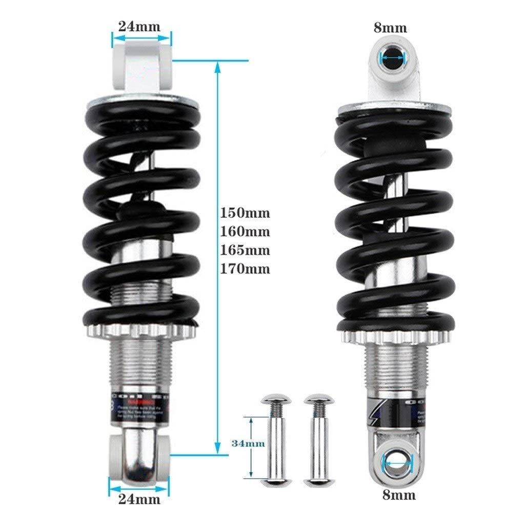 Amortiguadores Traseros de montaña Suspensión 150 mm/160 mm/165 mm/170 mm Amortiguador de Resorte de Bicicleta MTB Cuesta Abajo Ajustable