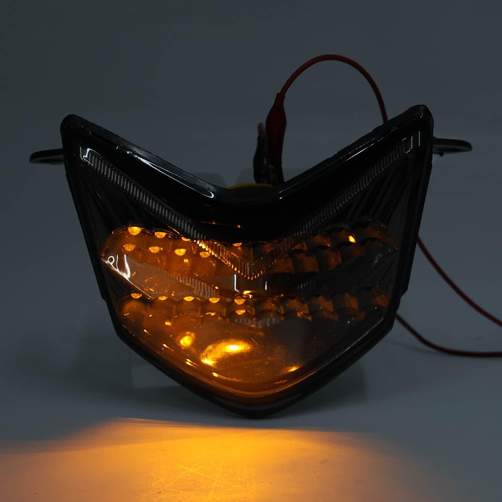 SIKUAI 1 pz LED posteriore integrato luce di marcia freno lampada indicatore di direzione in plastica fumo per Ninja ZX10R 2006-07 moto