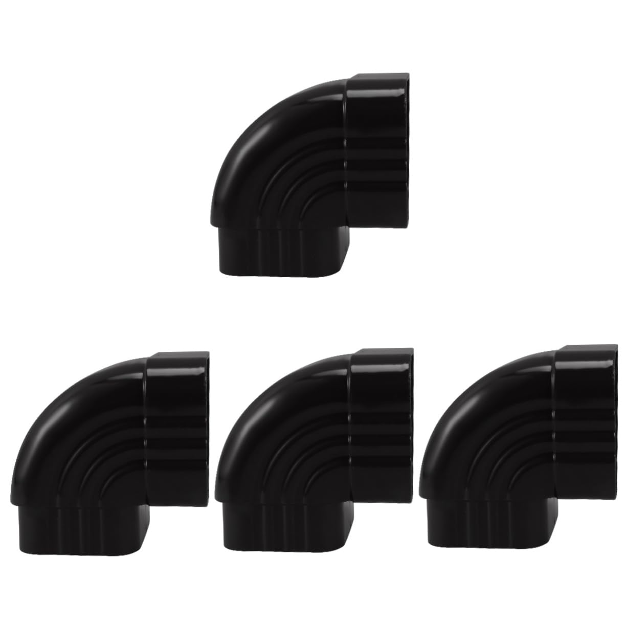 HOMSFOU 4pcs Aluminum Alloy Elbow Gutter Drain Connector Offset Gutter Adapter Rain Elbow Connector Drain Connector Gutter Rain Connector for Replacement