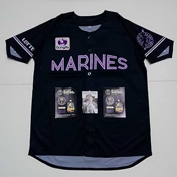 Amazon.co.jp: 千葉ロッテ ブラックサマーユニフォーム 千葉