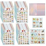 Meanju Ostern-Bingo Spiel für 24 Spieler,Ostern Spiele Set,Spiele zu Ostern, Bingo für Familie,Schule,Klassenzimmer,Winter Partyzubehör,Gastgeschenke