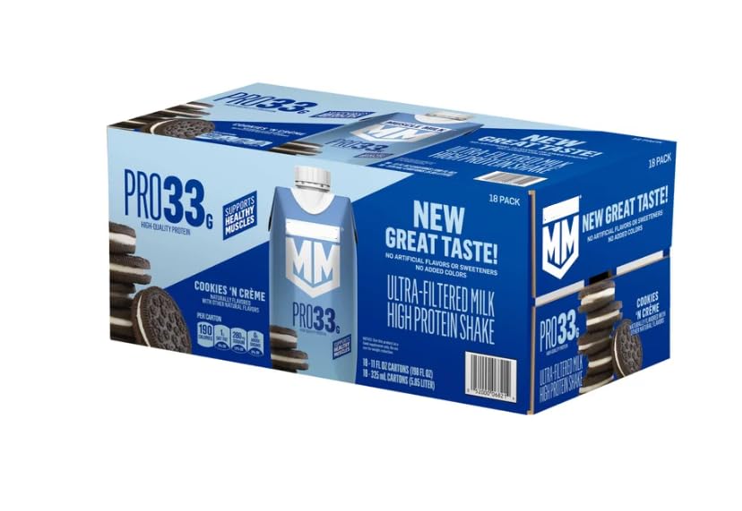 ミルク Amazon.com: Muscle-Milk Pro33g Protein Shake, Cookies 'n Crème, 11