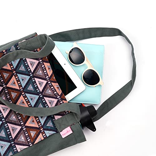 Thermikoa Bolsa Esterilla Yoga - Funda para Mujer - Tote Bag para Transportar la Colchoneta de Yoga, Pilates o Gimnasia - Ligera, Espaciosa y Práctica (Verde) - Imagen 4