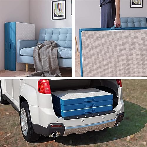 CIYEEA Klappmatratze Tri -Fold Memory Foam Matratze Tragbarer Matratze Toper Mit Waschbarer Abdeckung Nicht Rutscher Boden,Weiß,190X63X7cm – Bild 6