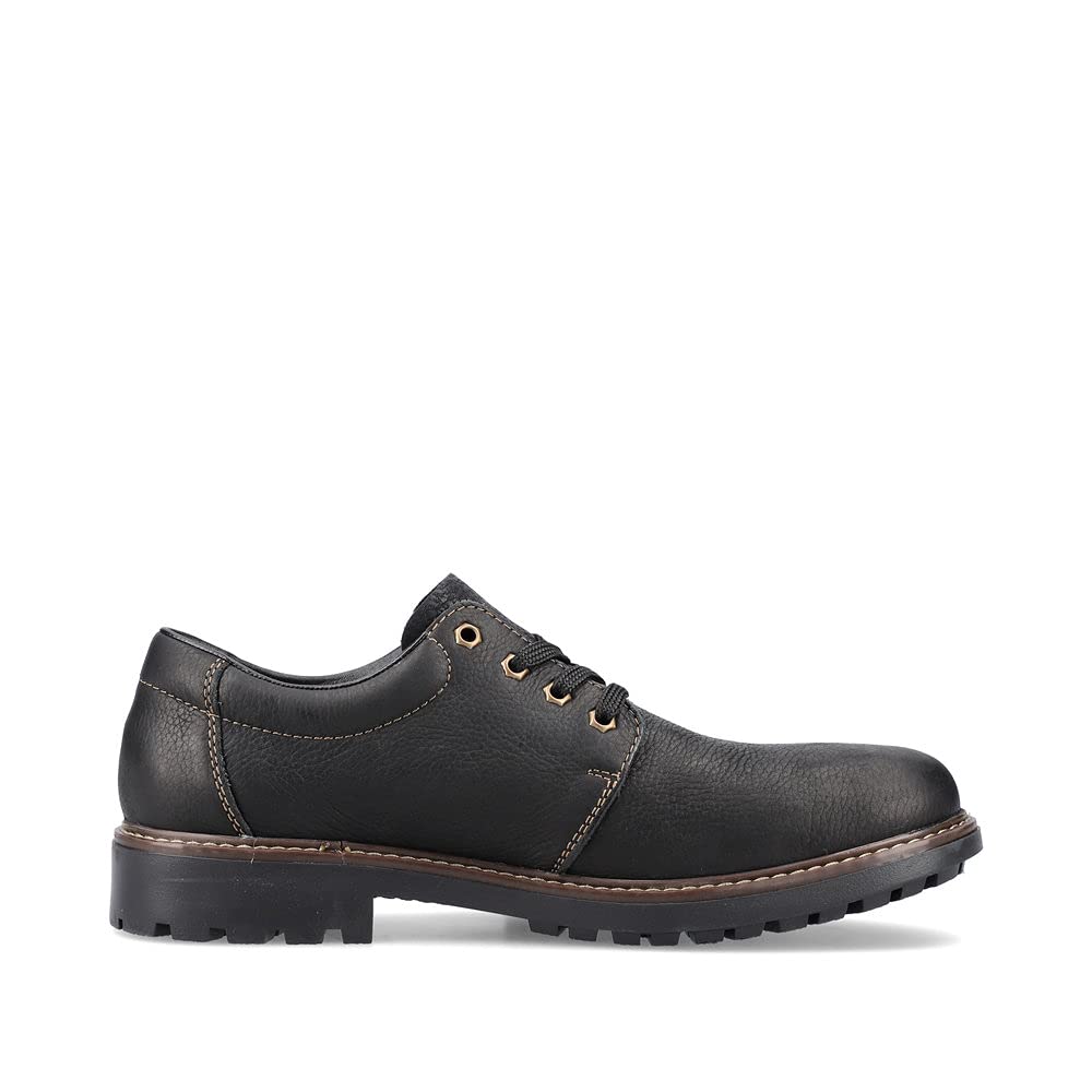 Rieker Herren Bequemschuhe B4610, Männer Schnürschuhe, wasserabweisend, riekerTEX