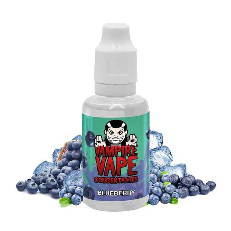 Concentré Blueberry 30ml Vampire Vape - sans tabac - sans nicotine + un drip tip Balboul Juice