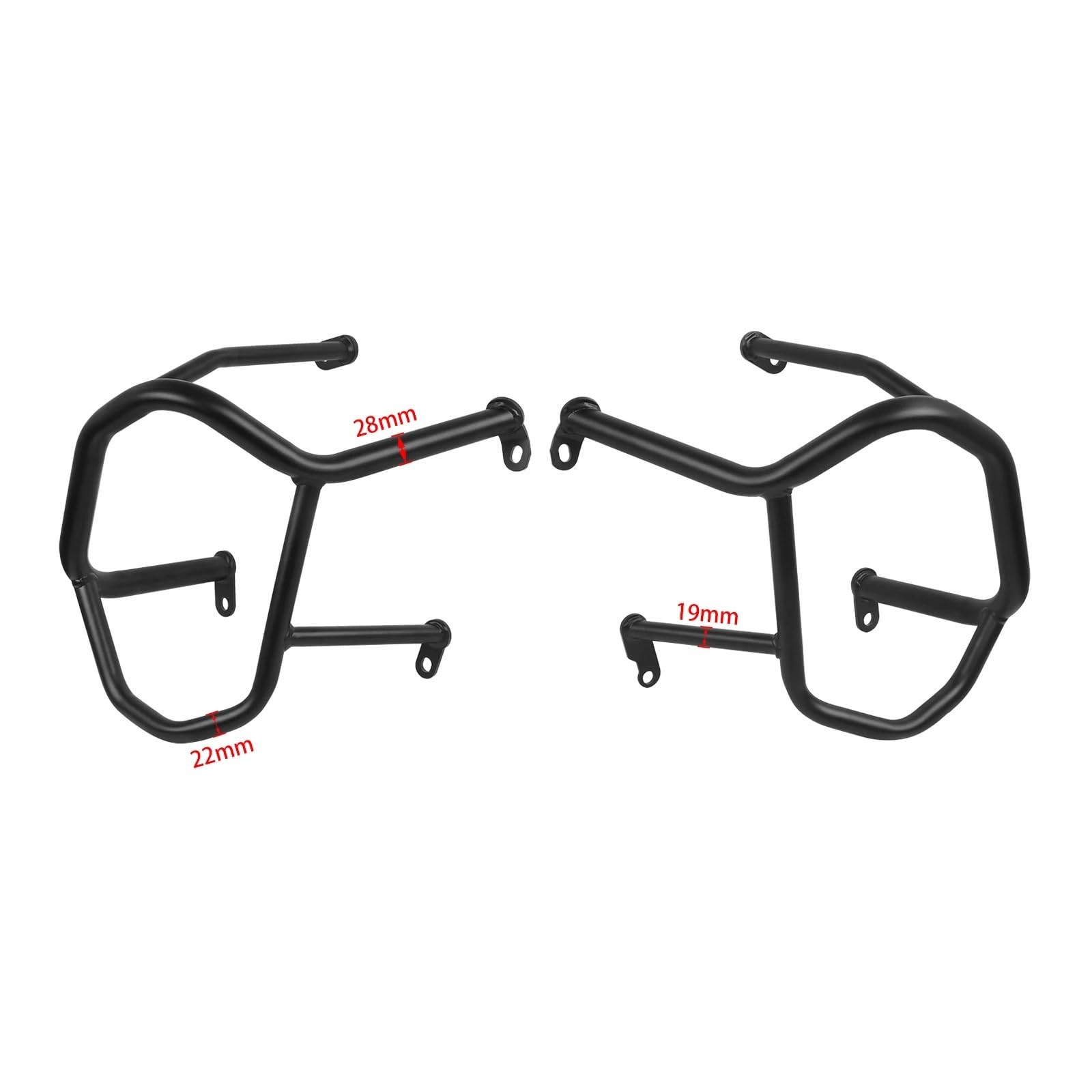 Ochraniacz ramy zderzaka Osłony silnika Crash Bars pasują do BMW R1250GS R1250R R1250RS R 1250 GS/R/RS 2018-2024 Rama motocykla spada bloków zderzaka Gmoli Motocyklowych(Upper bars)