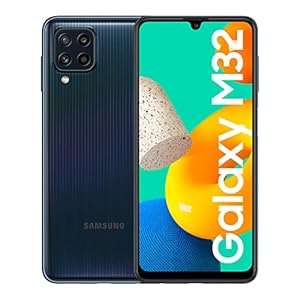 Samsung Galaxy M32, Téléphone mobile 4G 128Go Noir, Carte SIM non incluse, smartphone Android, Version FR