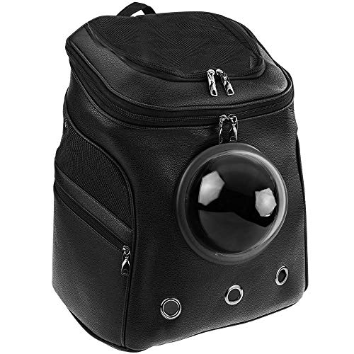 CityBAG: Mochila para Transporte de Mascotas Gato y Perro Transportin de imitación Piel