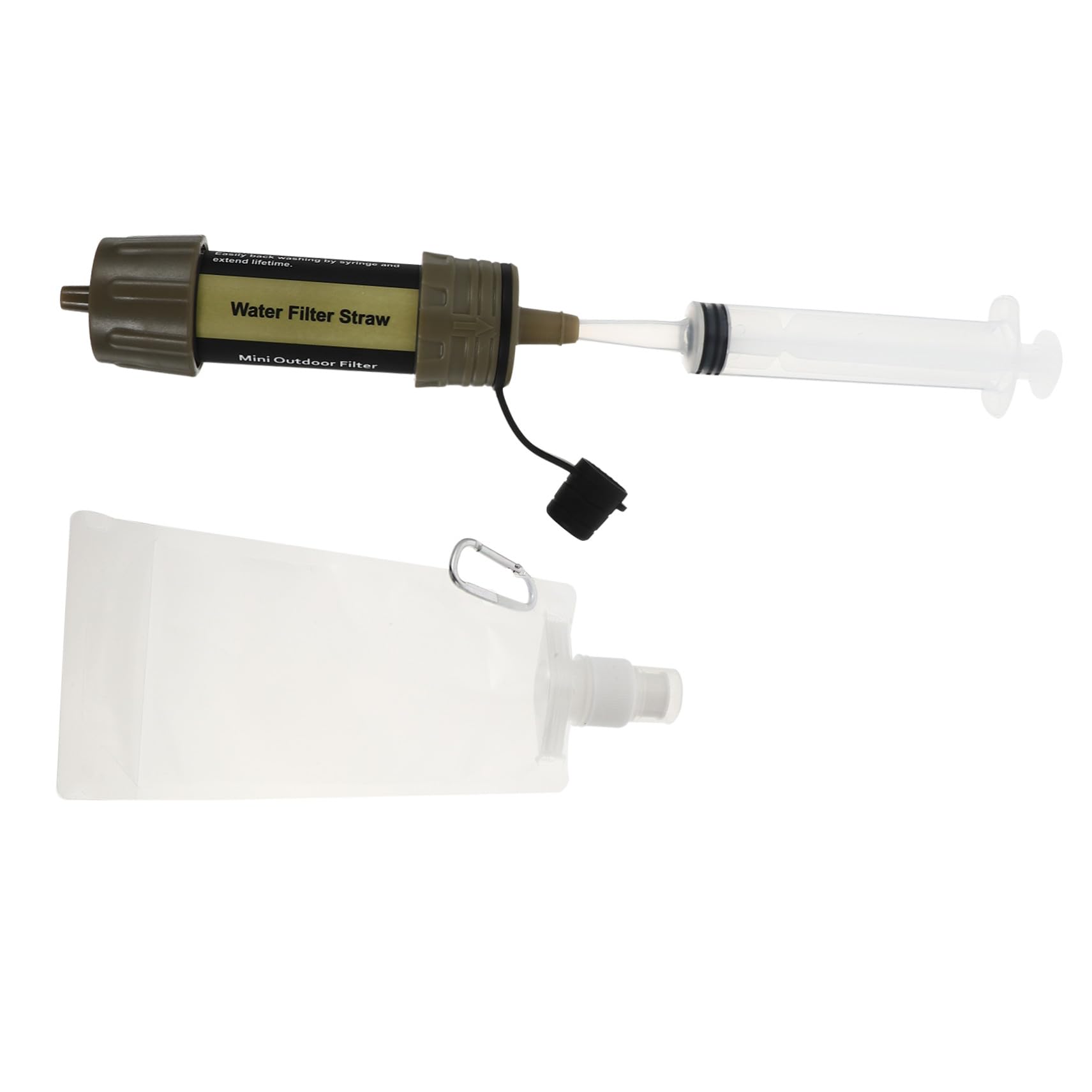 Filtro de Agua Portátil Mini para Exteriores Purificador Compacto para Camping Senderismo y Emergencias Limpiador de Agua Práctico y