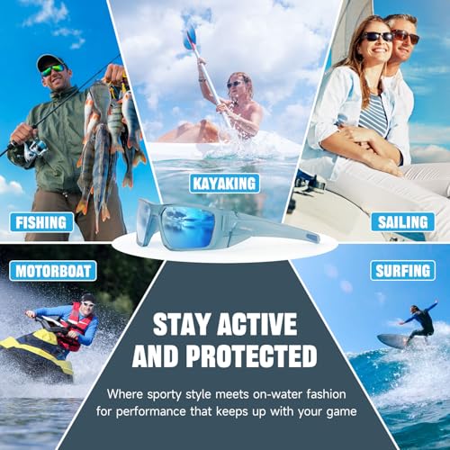 Image of Polarized Floating Fishing Sunglasses for Men Women