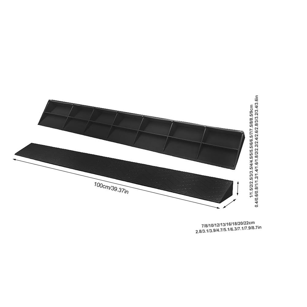 Genérico Rampa portátil Antideslizante de 5,5 cm para sillas de Ruedas - Acceso Interior/Exterior a umbrales para baños, Puertas, supermercados y garajes - Ayuda para la Movilidad Segura y Duradera