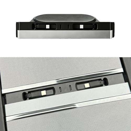 USB Hub for Tesla Model Y/3 Center Console Charger Hub 4Port with Retractable 2X 3.3ft 45W Type-C Fast Charging Cable/30W USB-C Port Accessories for 2025-2026Model Y Juniper/2024-2026Model 3 Highland