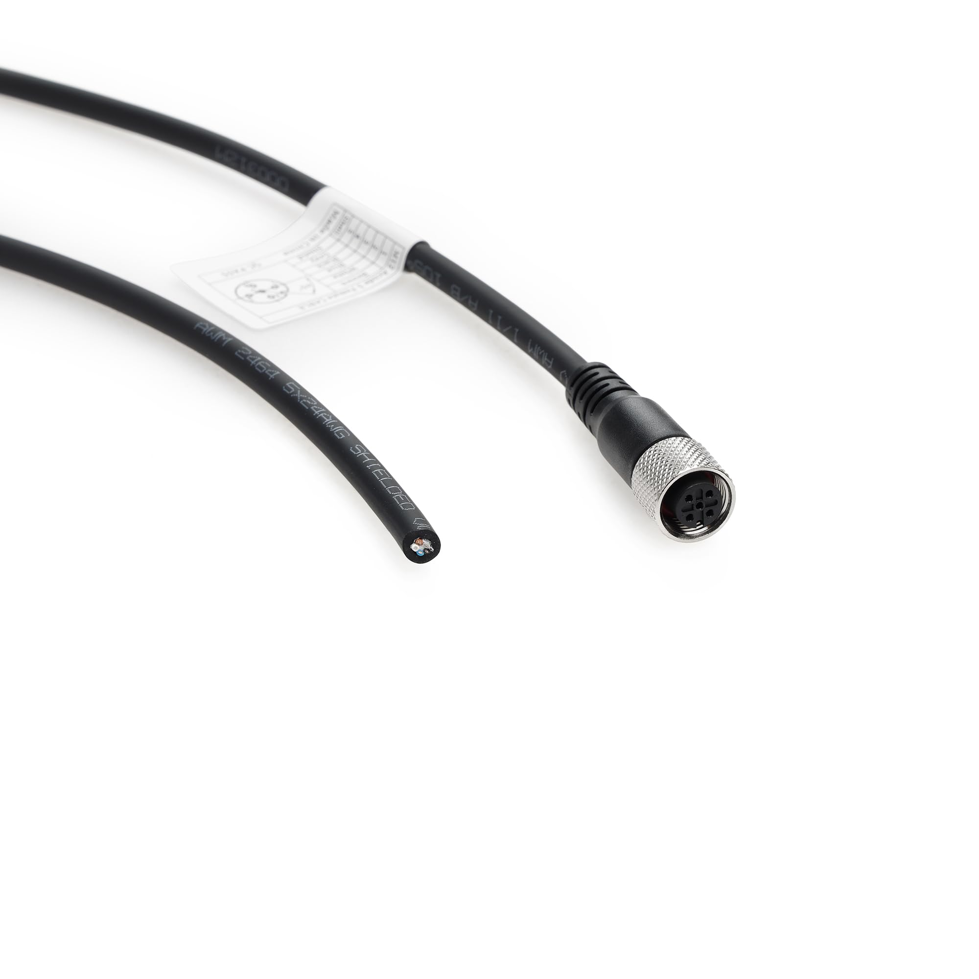 Connettore sensore M12 5 pin maschio femmina attuatore segnale industriale schermato cavo (dritto 5 pin femmina, 8 m)