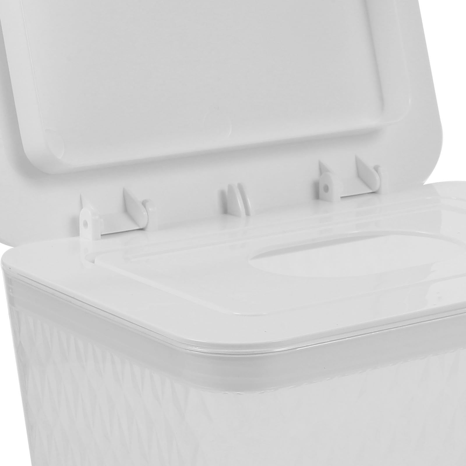 Toallitas Previene Blanco Reutilizable Dispensador la Plástico de Contaminación de Tapa Que Adecuado para Baño y Sala de Estar
