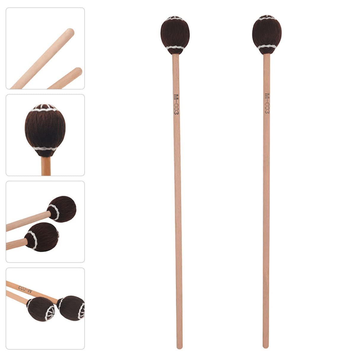ifundom 4pièces Marimba Bâtons De Percussion Érable De Maillets De Marimba Légers Et Pour Pratique Musicale Pour Débutants Et Professionnels