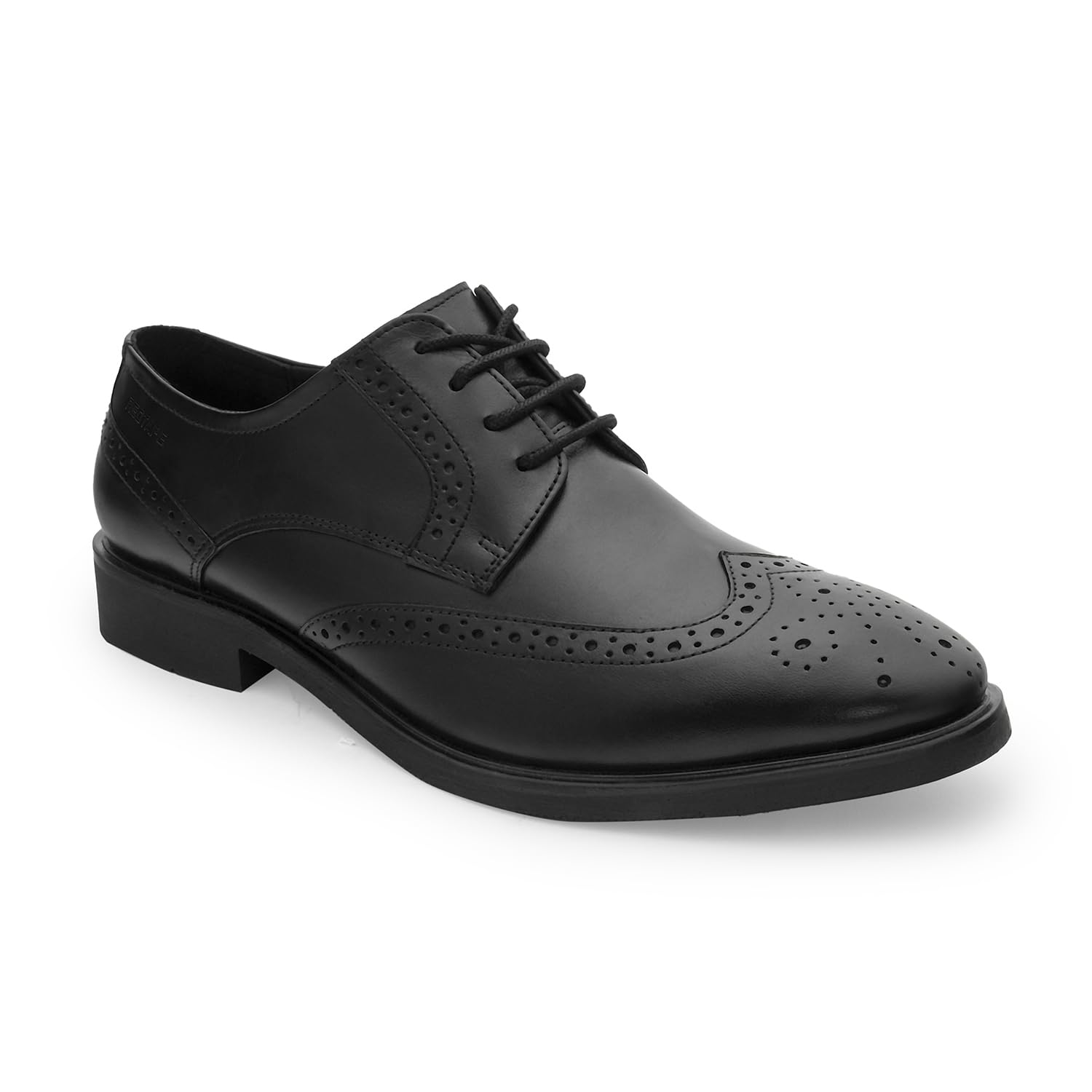 Men's Leather Brogue Derby Shoes for Refined Daily Formal Style | Black | 9 UK-image-31