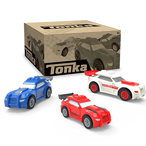 Tonka 3-Pack Autos Deportivos de Plástico Resistente miniatura 6