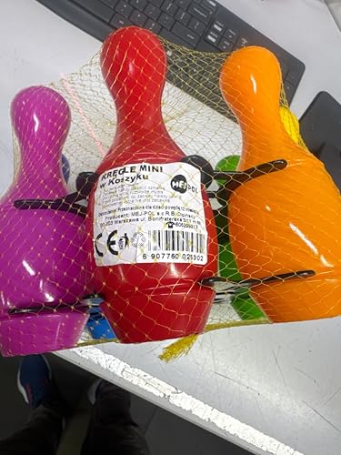 toys4u Mini Bowling Set 8+2 16cm Kegelspiel Kegel Kugel Kinderbowling Kinderkegel